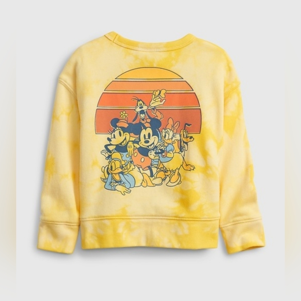 BabyGap Disney Mickey Mouse Tie-Dye Print Crewneck Sweatshirt Size 2T EUC - Picture 1 of 9